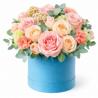 Цветы в коробке «Мистерия ночи»