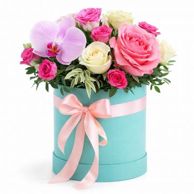 Цветы в коробке «Шепот зимы»